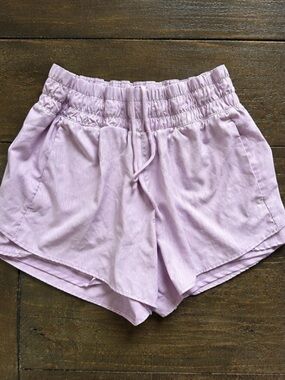 Avia Lilac Elastic-Waist Athletic Shorts